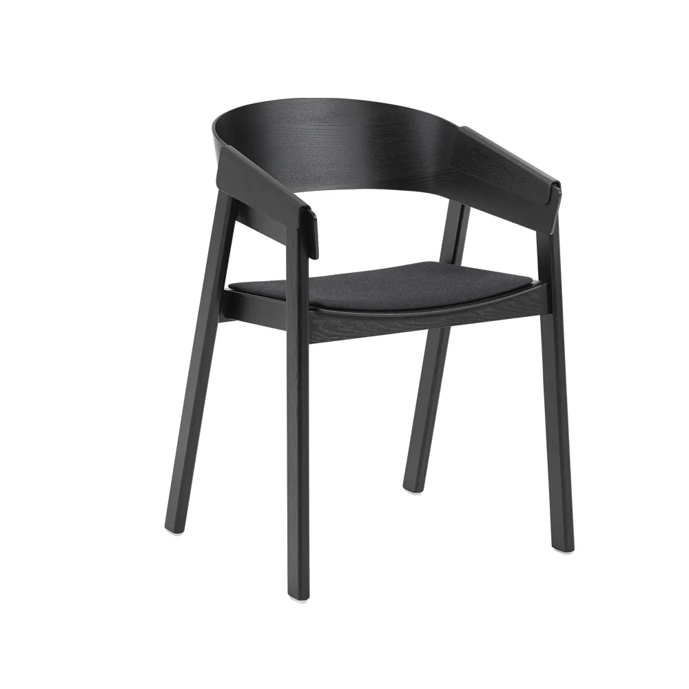Cover karmstol trukket sete, Remix 183-black Muuto