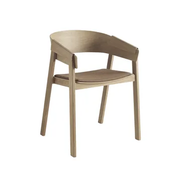Cover karmstol trukket sete - Remix 252-oak - Muuto
