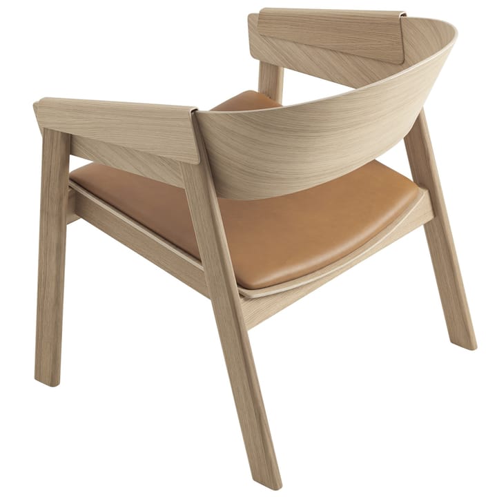 Cover lounge chair leather, Cognac-eik Muuto