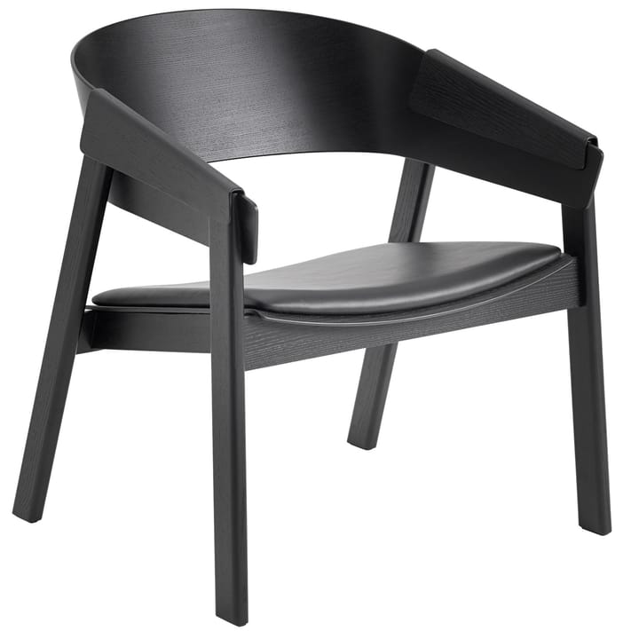 Cover lounge chair leather - Svart-svart - Muuto