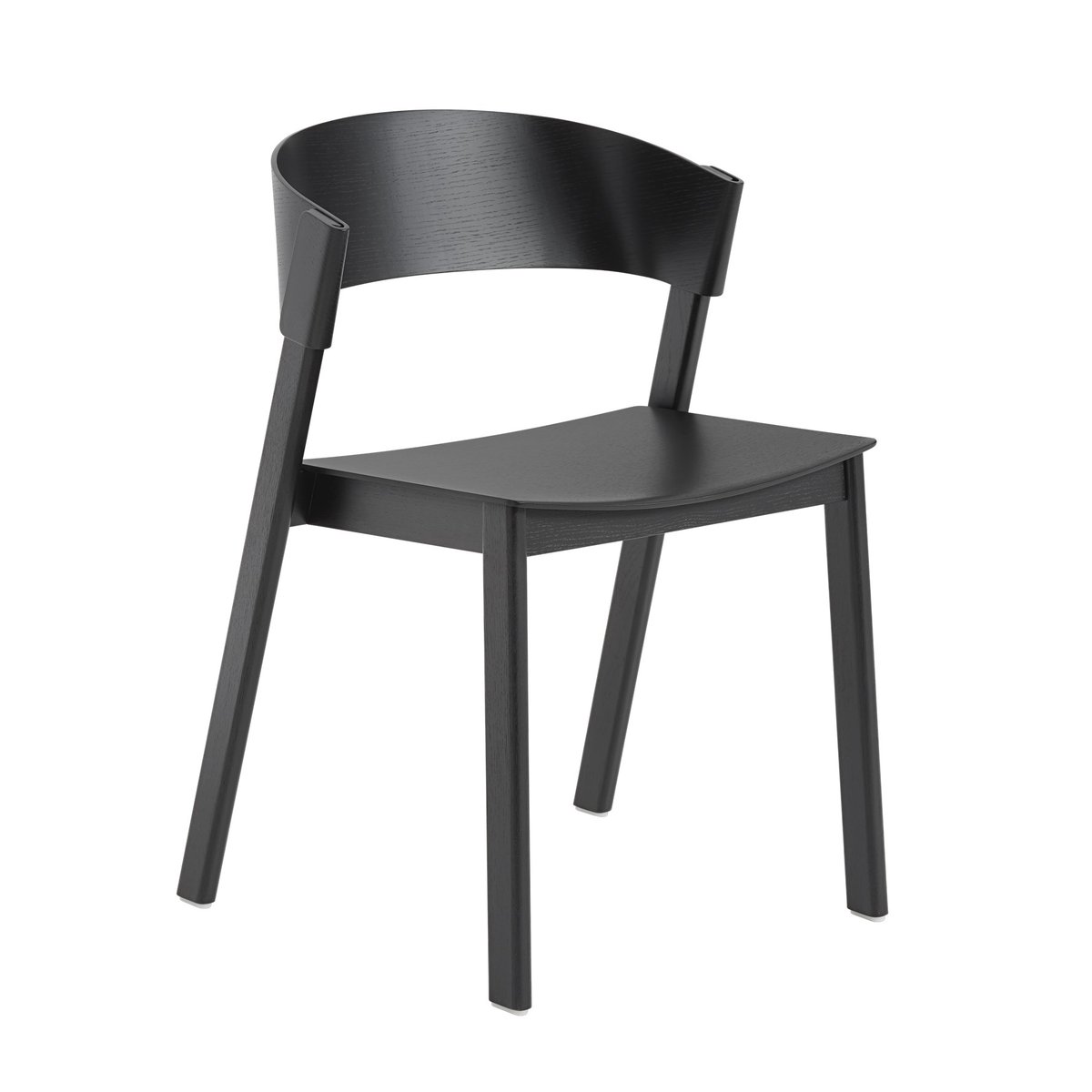 Muuto Cover sidestol Svart | Skandinavisk Design | Stoler | Svart
