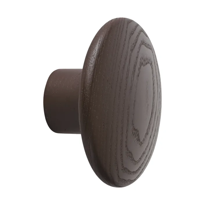 Dots Wood knagg, Brown red, Ø6,5 cm Muuto