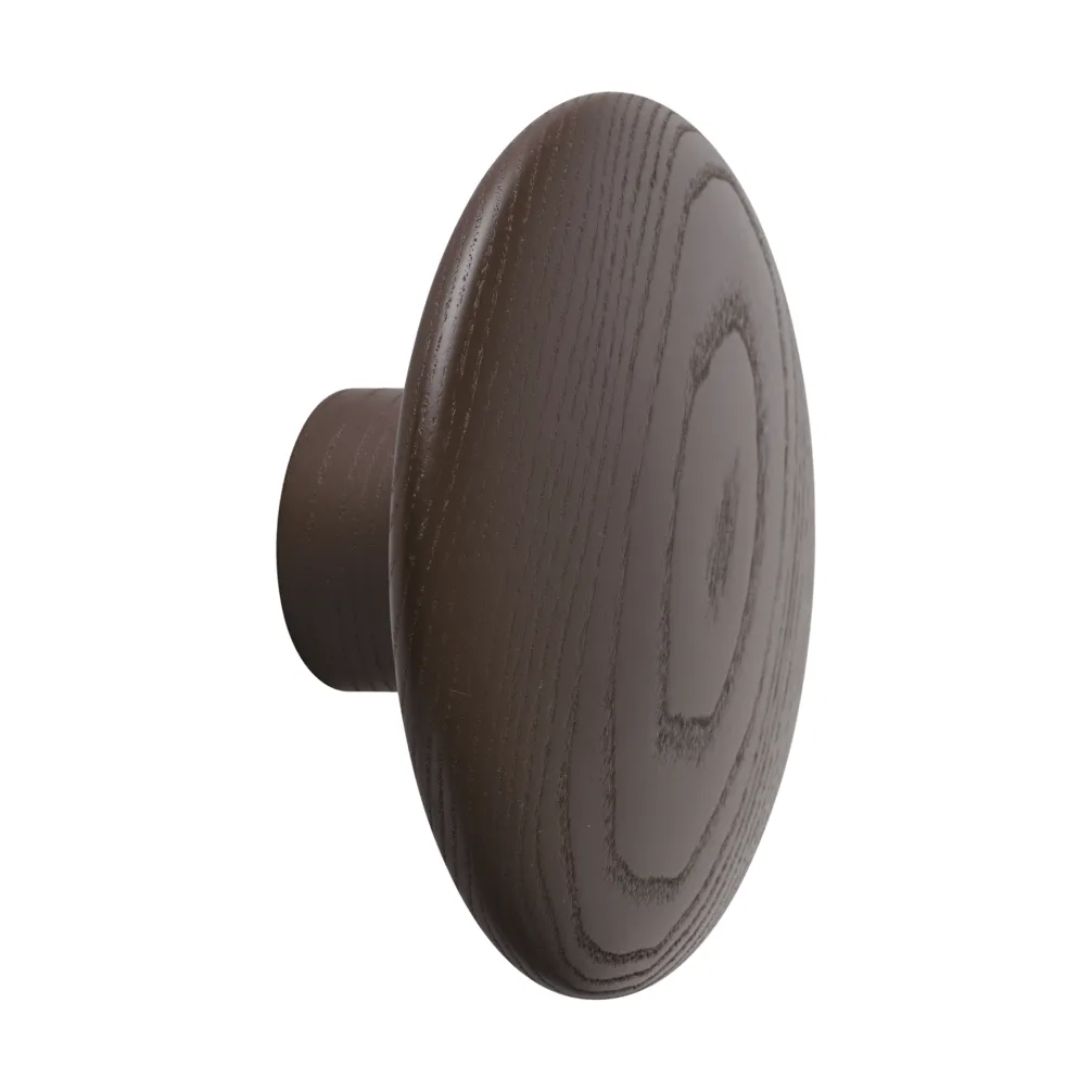 Dots Wood knagg, Brun rød, Ø9 cm Muuto