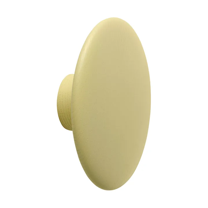 Dots Wood knagg - Gul-beige, Ø13 cm - Muuto