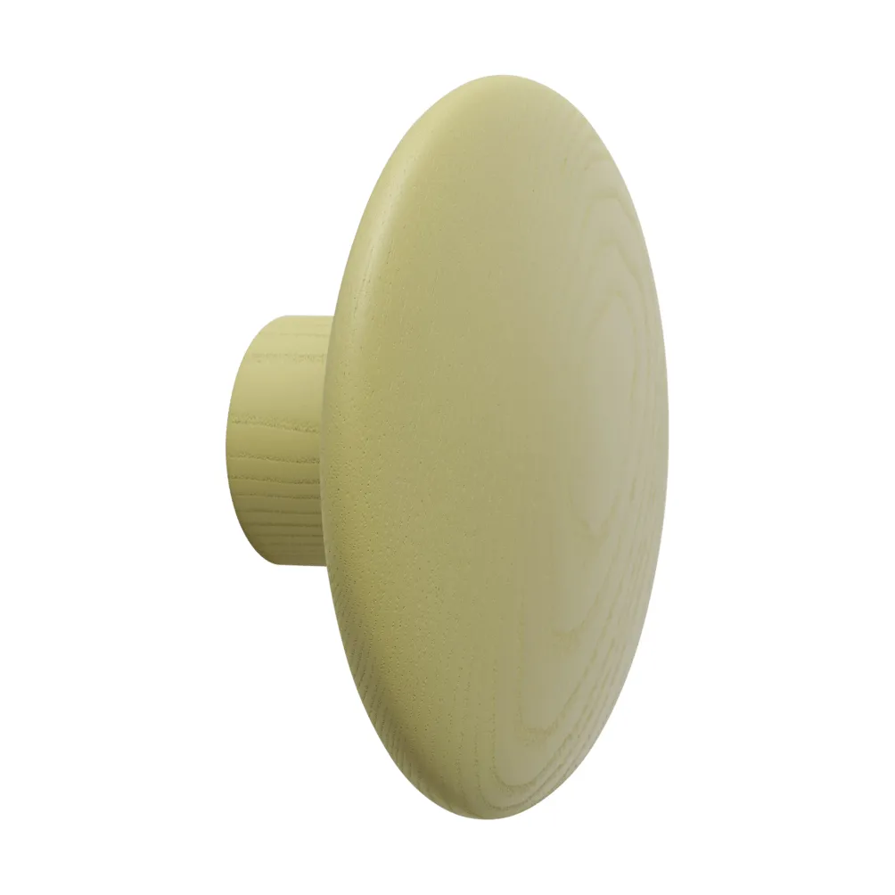 Dots Wood knagg, Light olive, Ø9 cm Muuto