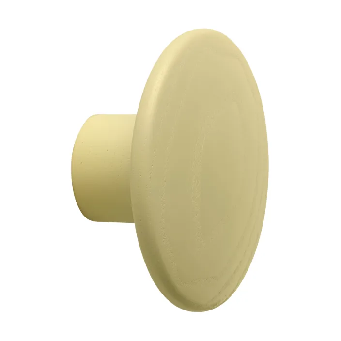 Dots Wood knagg - Yellow-beige, Ø6,5 cm - Muuto