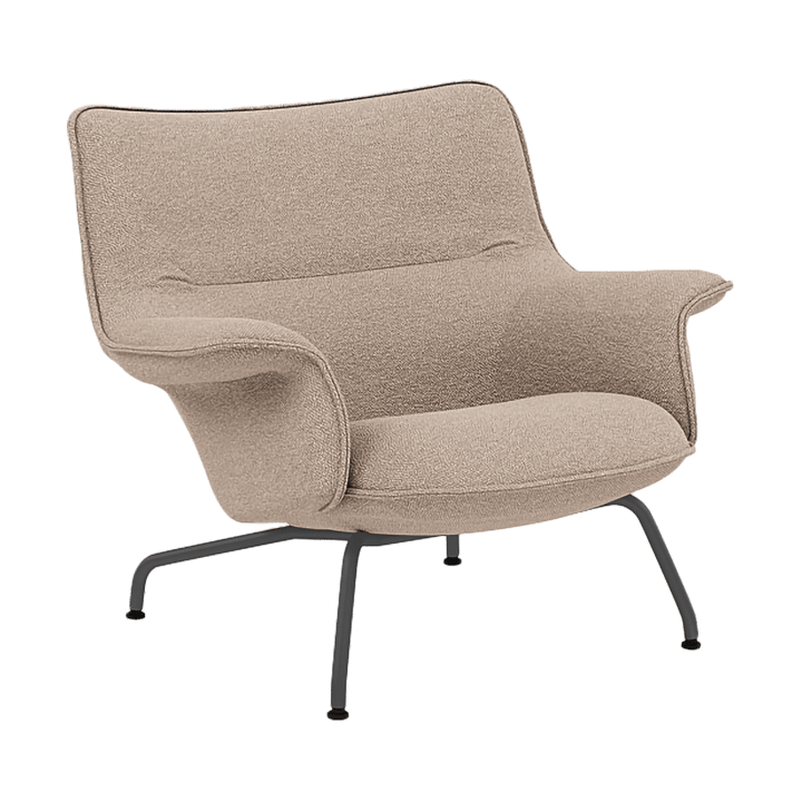 Doze lenestol lav - Hearth 6 Anthracite/black - Muuto