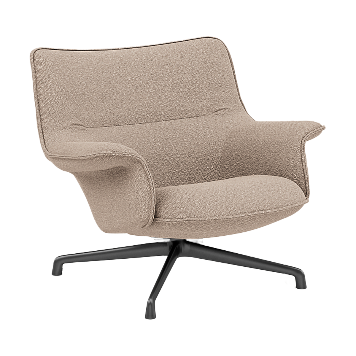 Muuto Doze lenestol lav swivel base Hearth 6 Anthracite/black