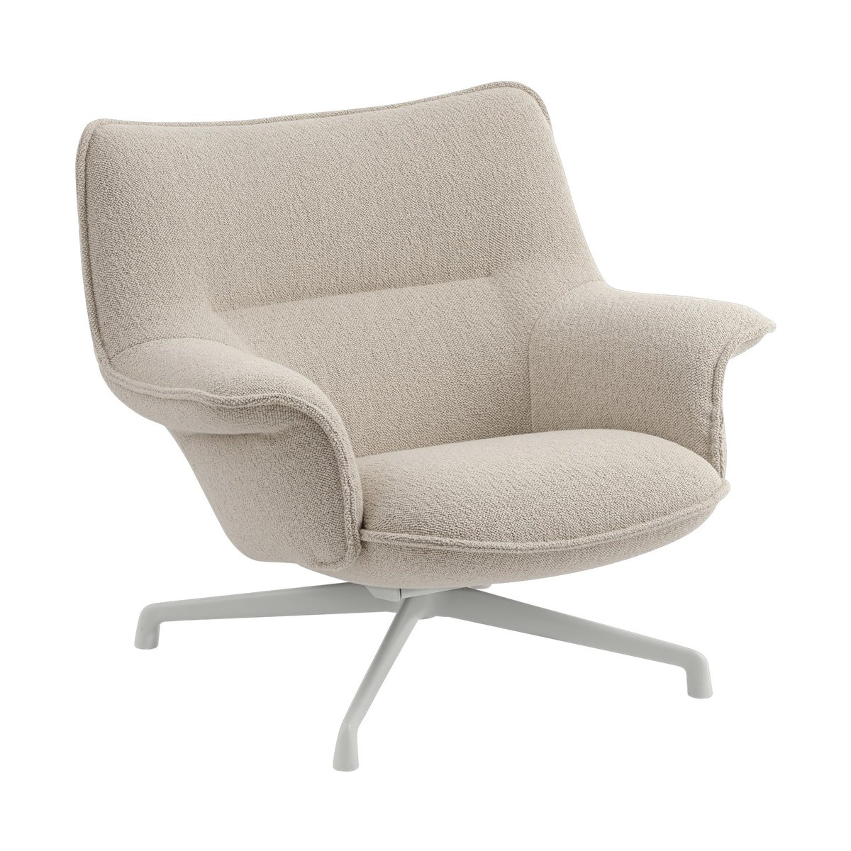 Muuto Doze lenestol lav swivel base Hearth 7-grey