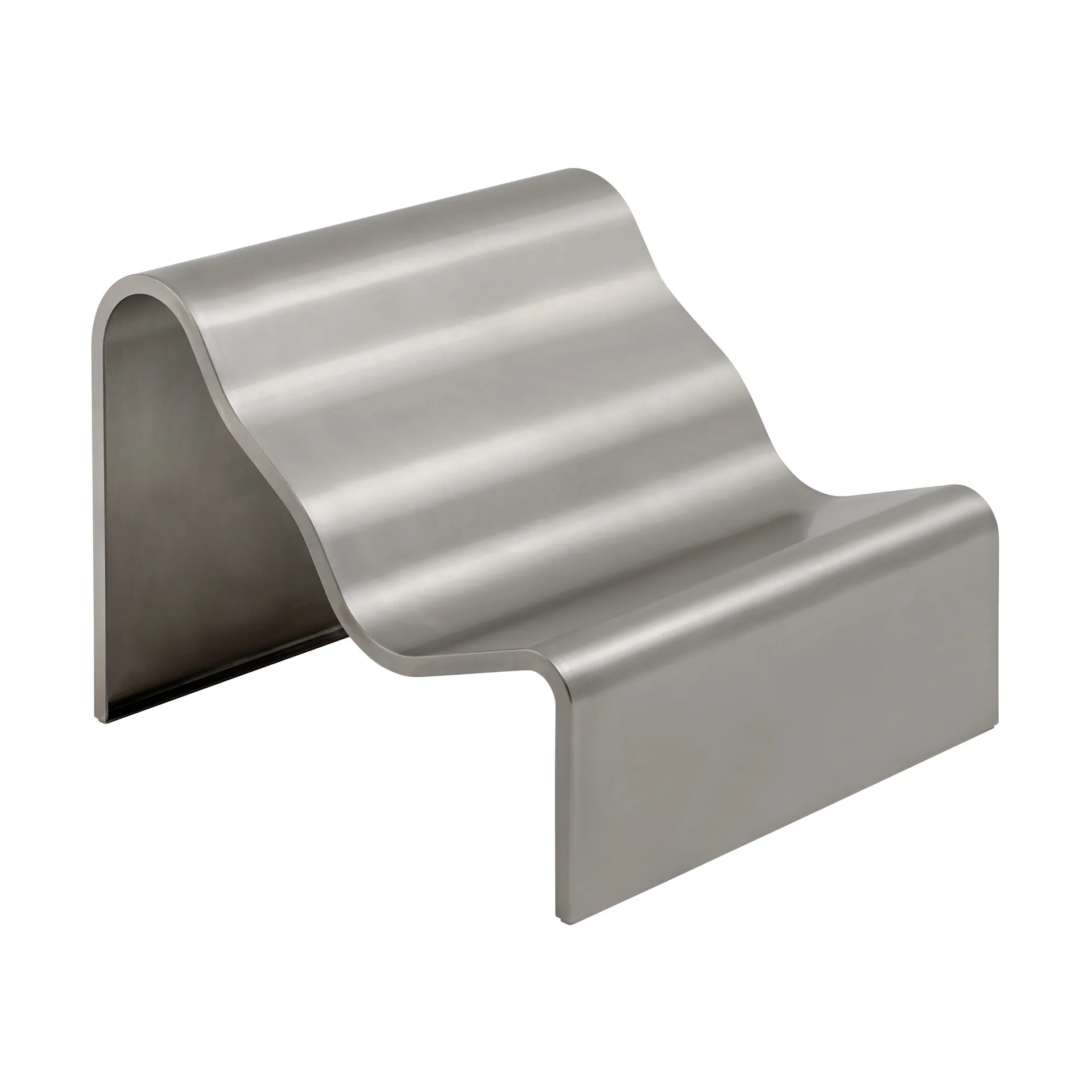 Dream View benk, Børstet stål, 100 cm Muuto