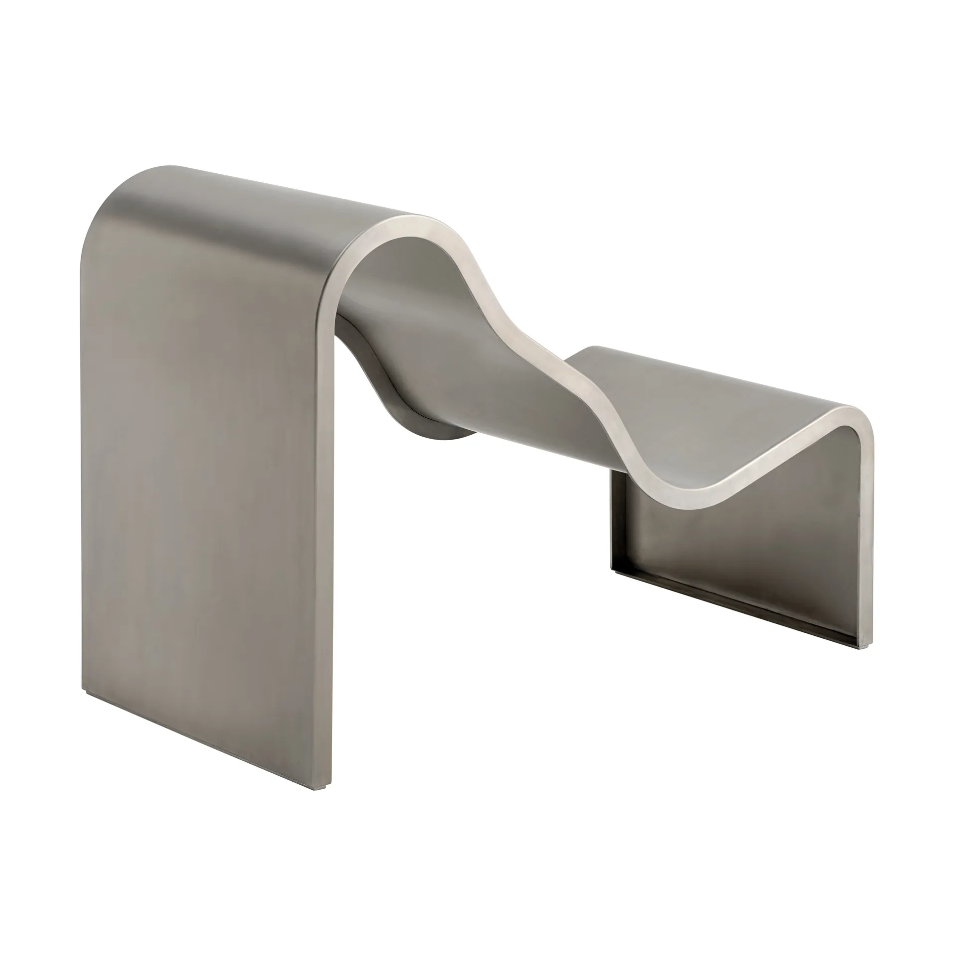 Dream View benk, Børstet stål, 60 cm Muuto