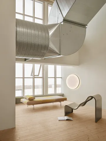 Dream View benk - Børstet stål, 60 cm - Muuto