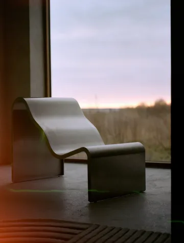 Dream View benk - Børstet stål, 60 cm - Muuto