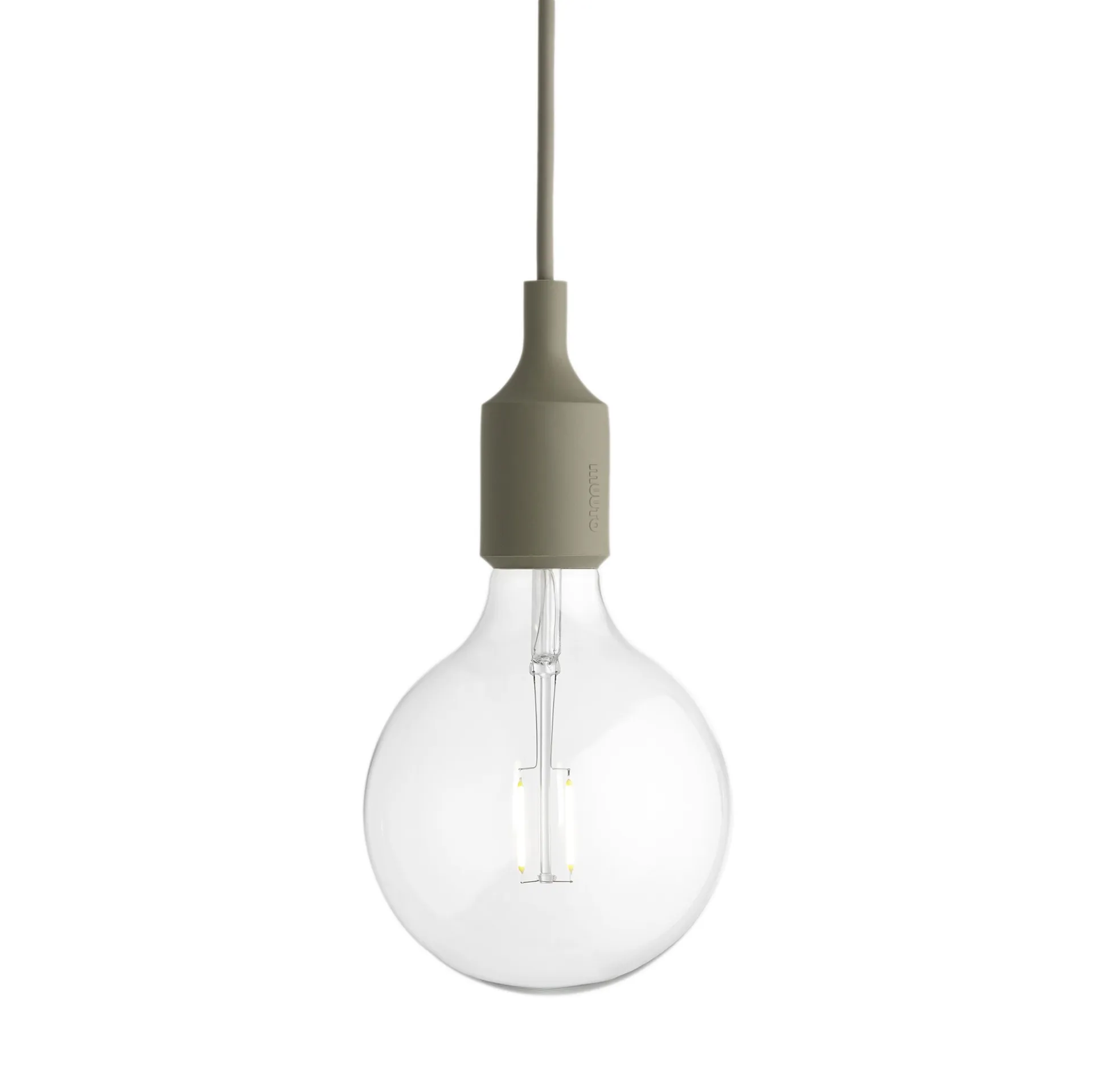 E 27 lampe, olivengrønn Muuto