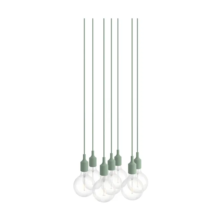 E27 Pendant Cluster 7 pendellampe - Lysegrønn - Muuto