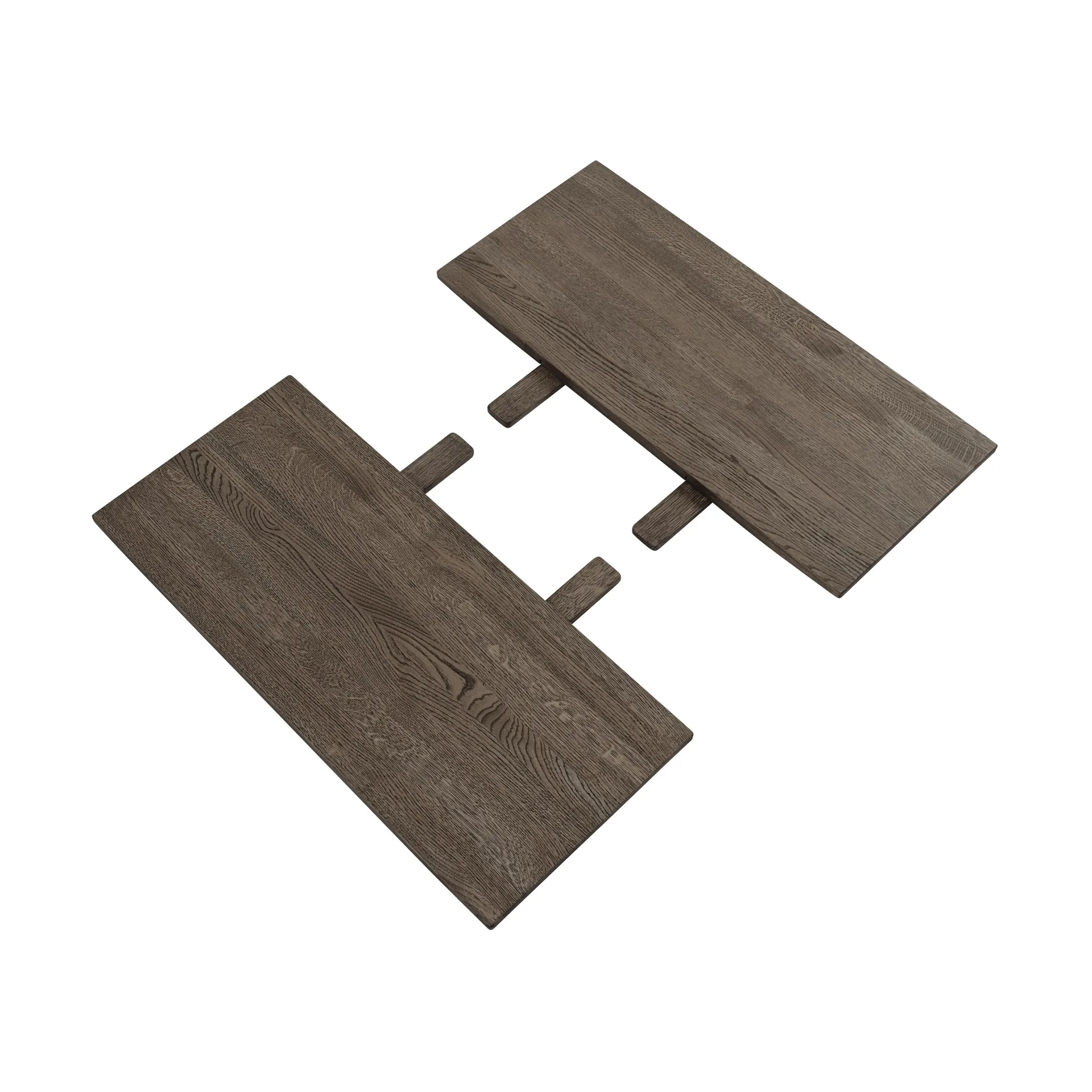 Earnest Extendable ileggsplate sett med 2 stk, Dark oiled oak Muuto