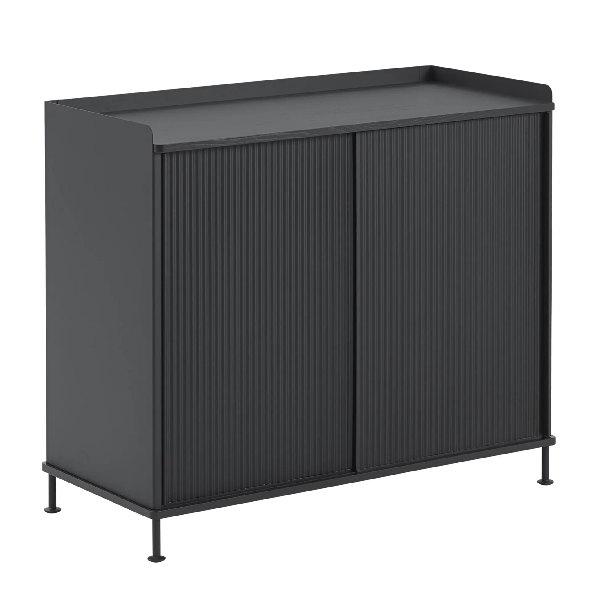 Enfold sidebord, høyt, Black-black Muuto