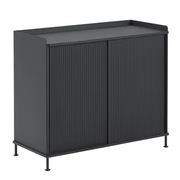 Enfold sidebord, høyt - Black-black - Muuto