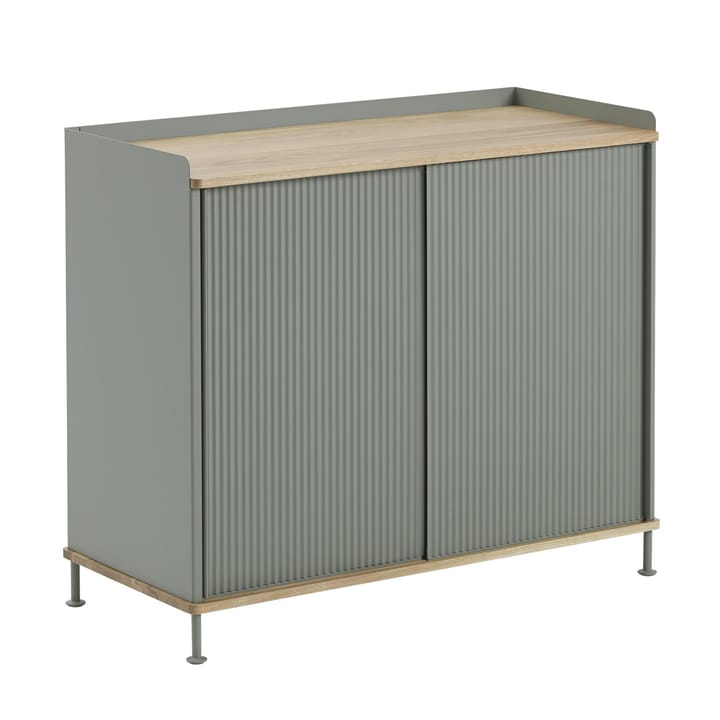 Enfold sidebord, høyt, Oak-dusty green Muuto