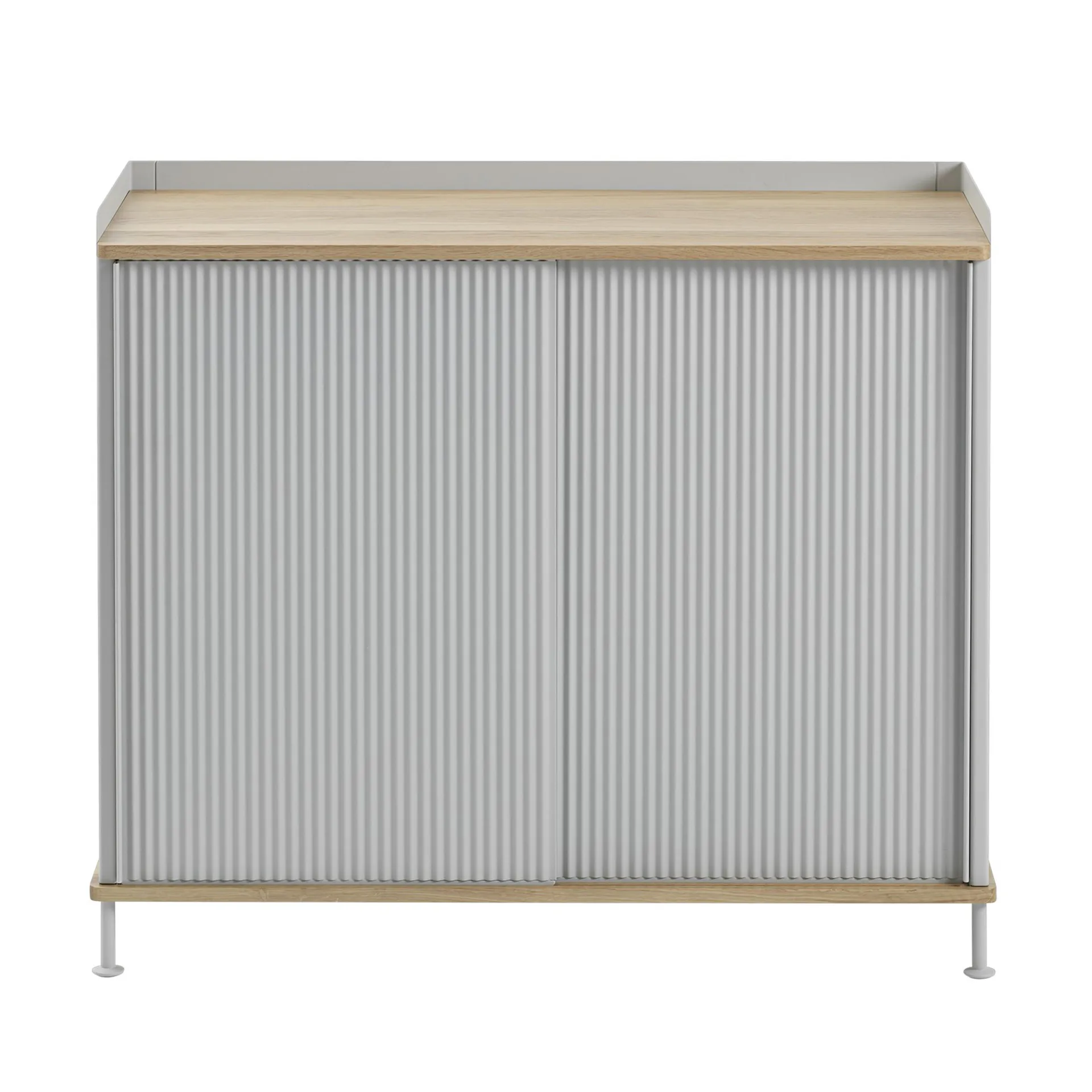 Enfold sidebord, høyt, Oak-grey Muuto