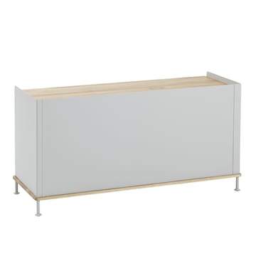 Enfold sidebord, lavt 125x45x63 cm - eik, grå - Muuto