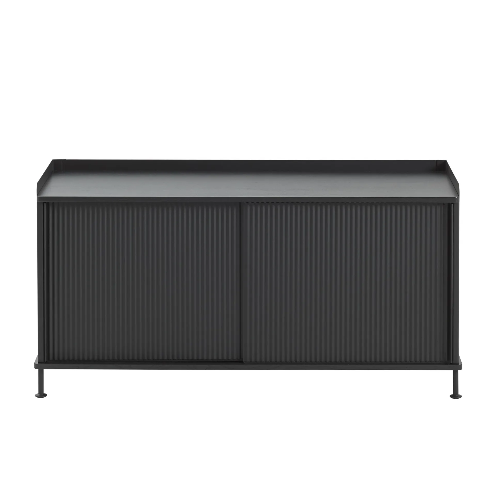 Enfold sidebord, lavt 125x45x63 cm, svart, svart Muuto