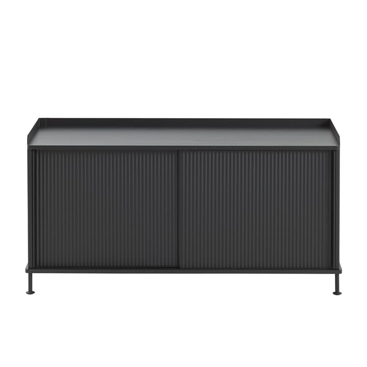 Enfold sidebord, lavt 125x45x63 cm - svart, svart - Muuto