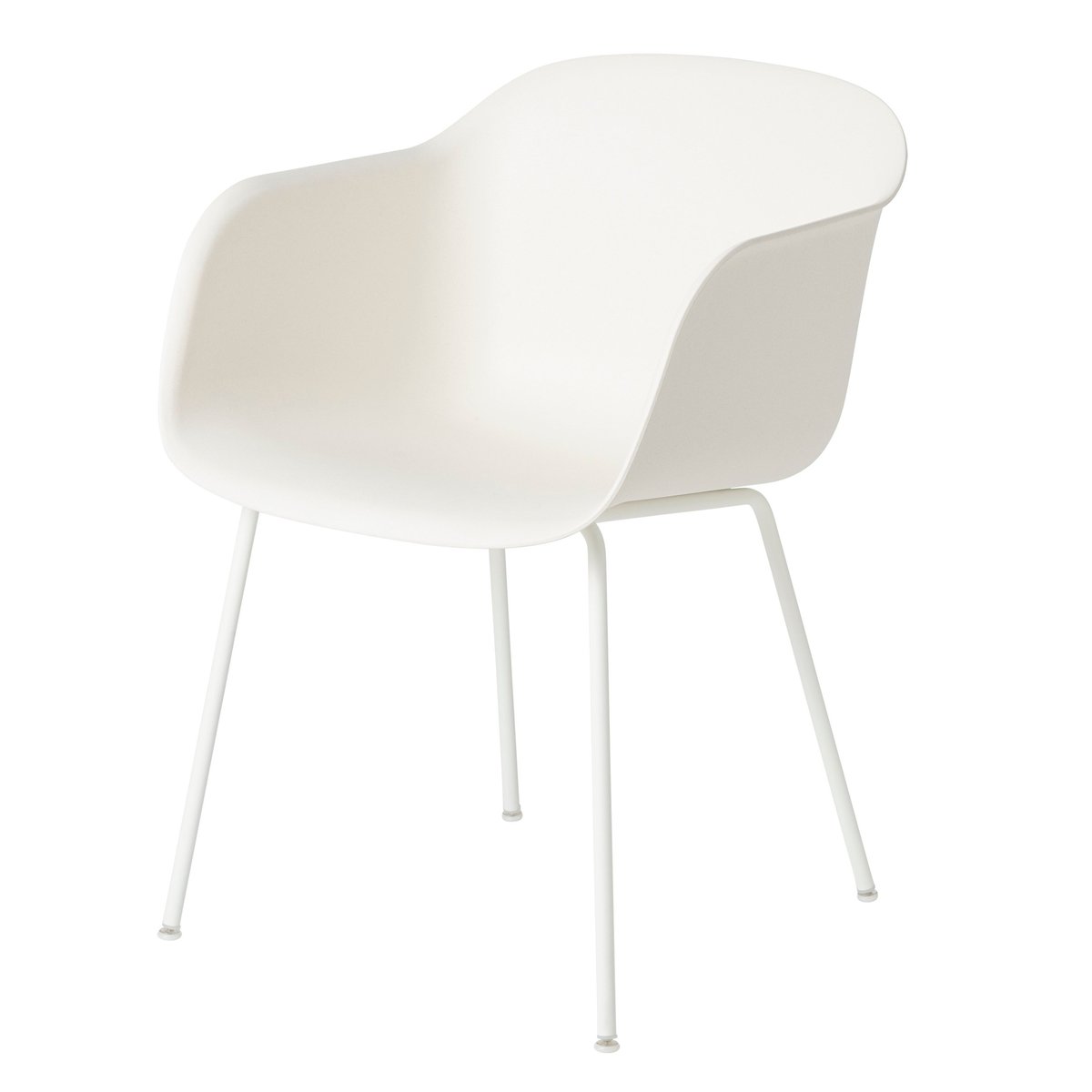 Muuto Fiber chair stol med armsttte hvit | Skandinavisk Design | Stoler | Hvit