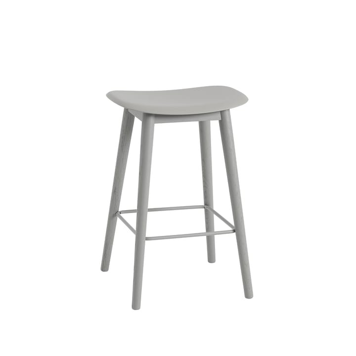 Fiber counter stool 65 cm - grey, grå ben - Muuto