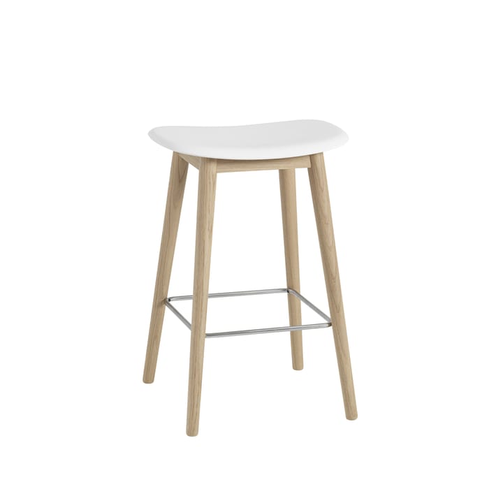 Fiber counter stool 65 cm - white, eikeben - Muuto
