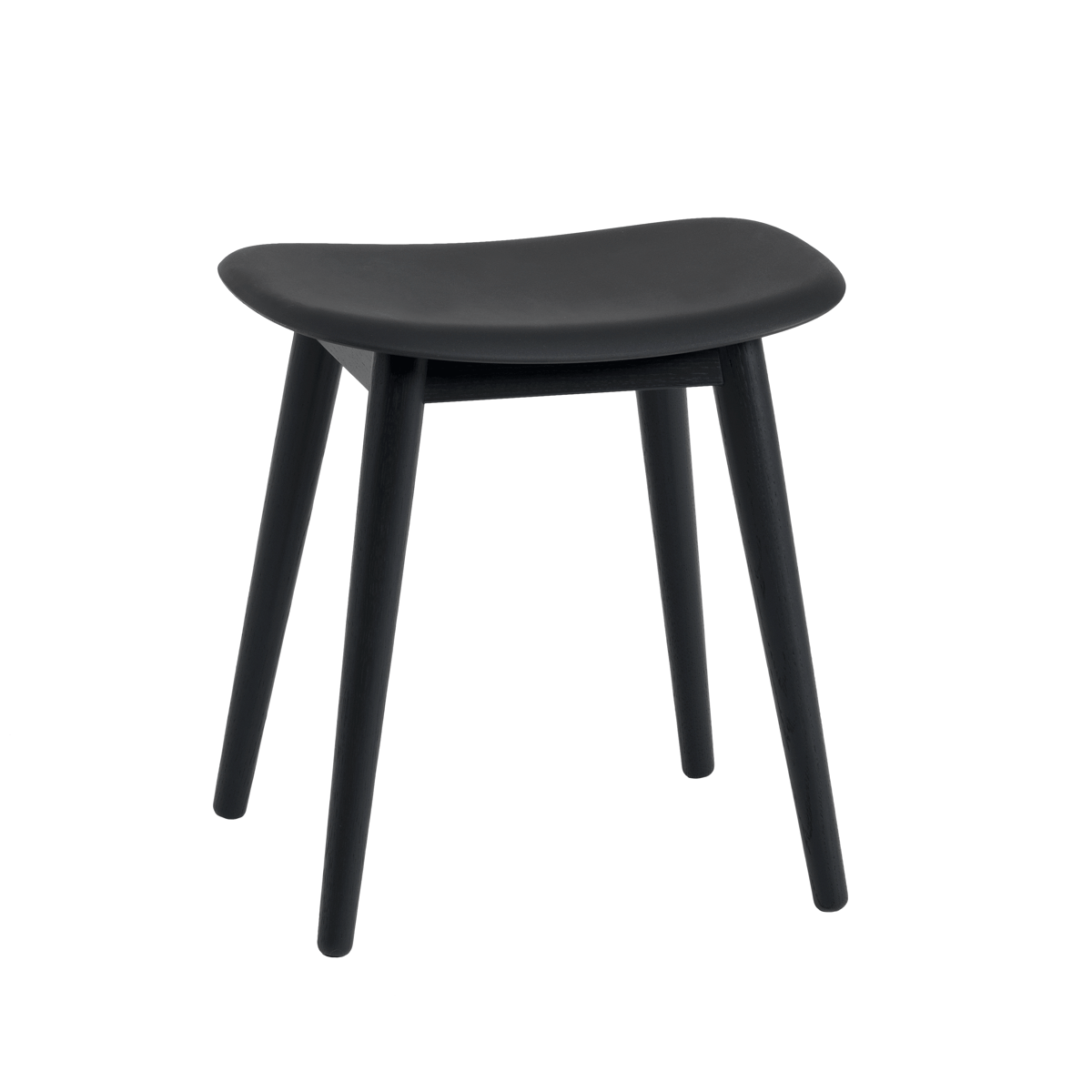 Muuto Fiber krakk black, treben