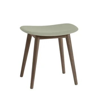 Fiber krakk - dusty green, mørkebrunbeisede ben - Muuto