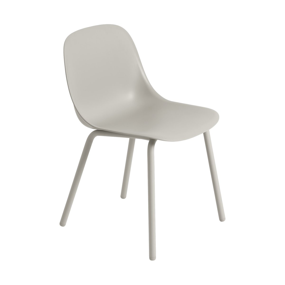 Muuto Fiber Outdoor Side Chair med stålben Grey