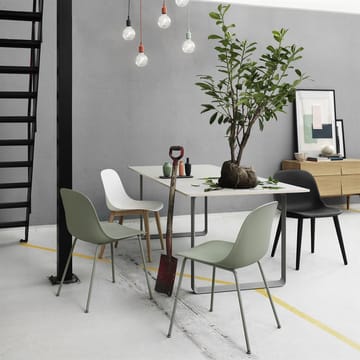 Fiber side chair stol - hvit - Muuto