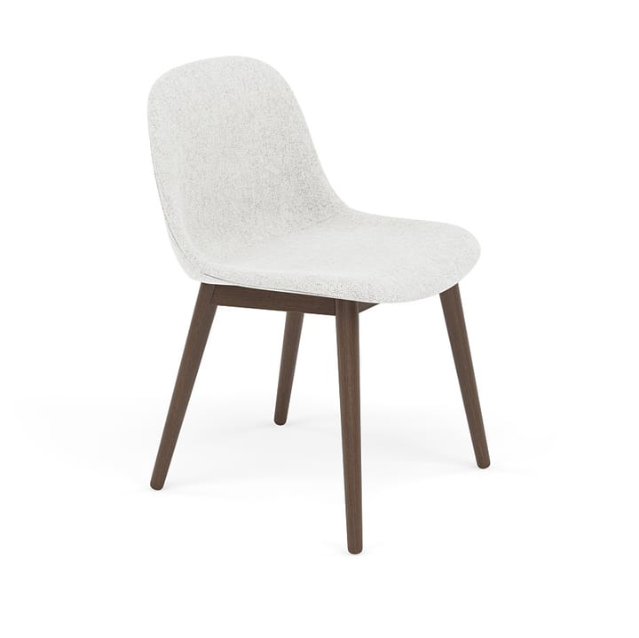 Fiber Side Chair stol med trebein - Hallingdal nr110-stained dark brown - Muuto