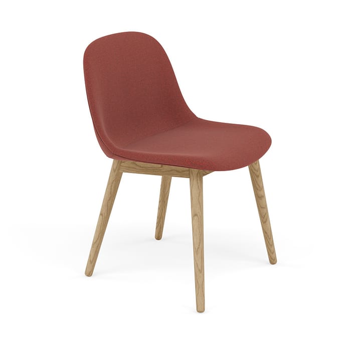 Fiber Side Chair stol med trebein - Re-wool 558-oak - Muuto
