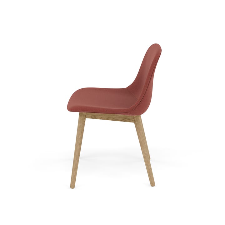 Fiber Side Chair stol med trebein, Re-wool 558-oak Muuto
