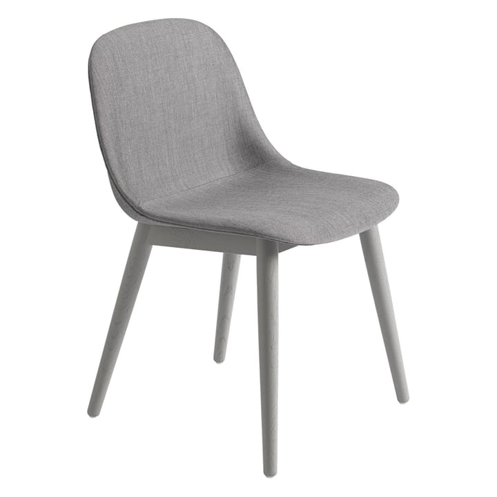 Fiber Side Chair stol med trebein - Remix 133-grey - Muuto