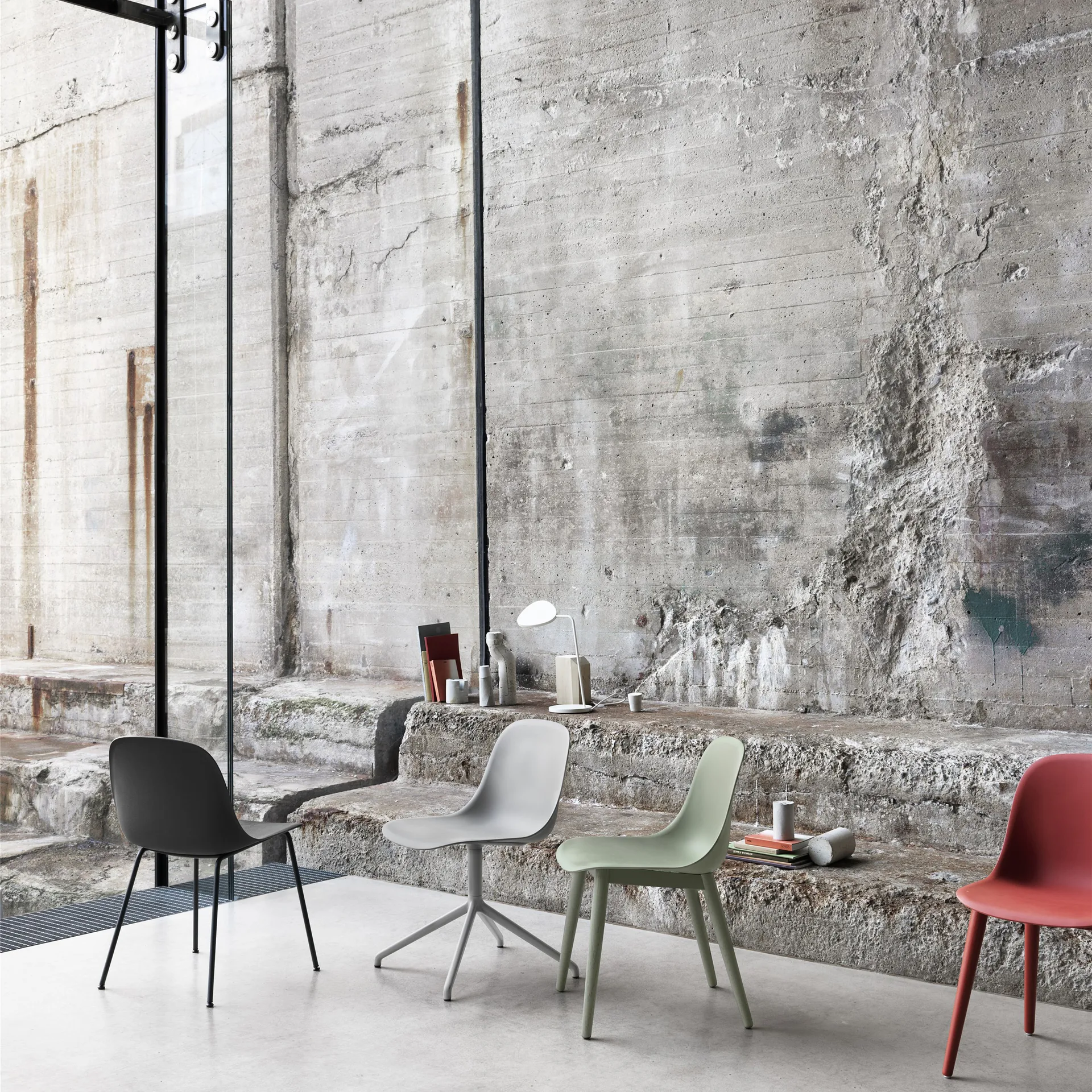 Fiber side chair stol, svart Muuto