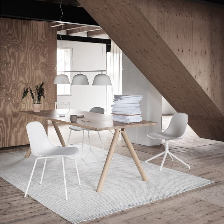 Fiber sidestol, Natural white-White (plastic) Muuto