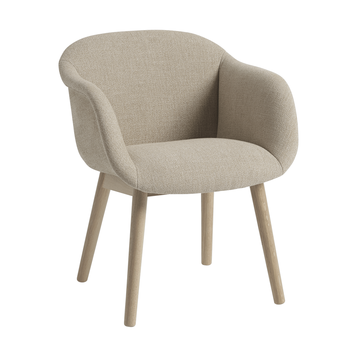 Muuto Fiber Soft Armchair med treben Ecriture 240/Oak