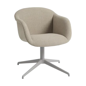 Fiber Soft Armchair swivel base - Ecriture 240/Grey - Muuto