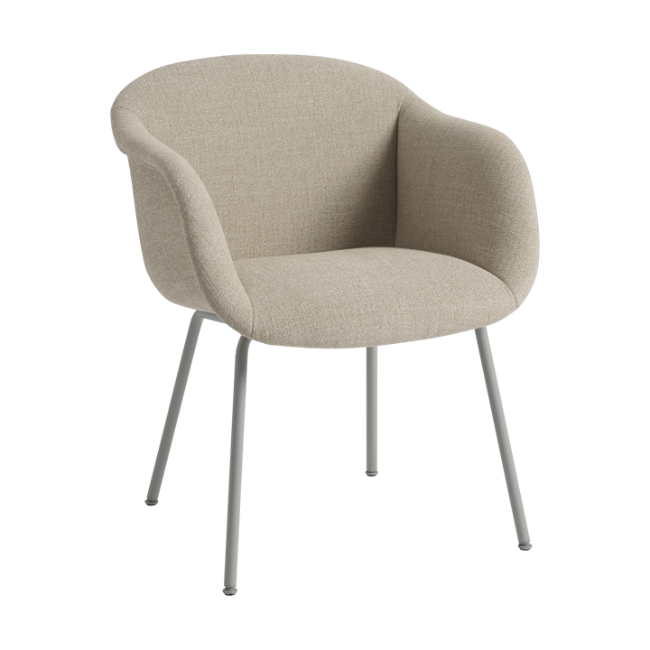 Fiber Soft Armchair tube base - Ecriture 240/Grey - Muuto