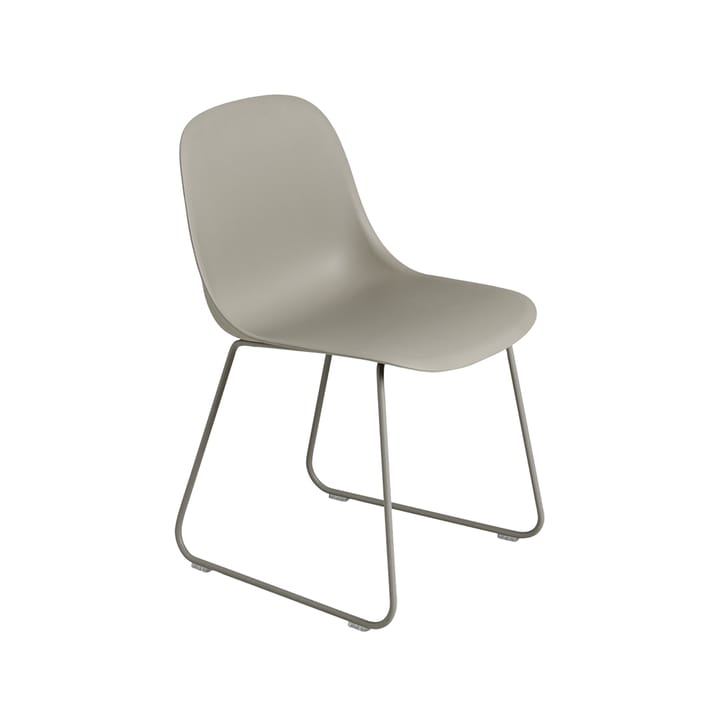 Fiber stol stålmeier plastsete - Grey-Grey - Muuto