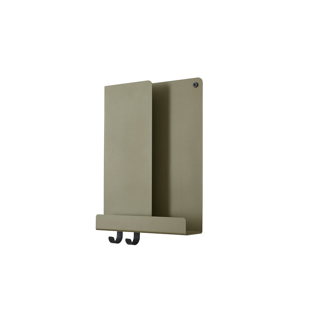 Muuto Folded hylle 29,5 x 40 cm Oliven | Skandinavisk Design | Hyller & Hyllesystem | Grønn