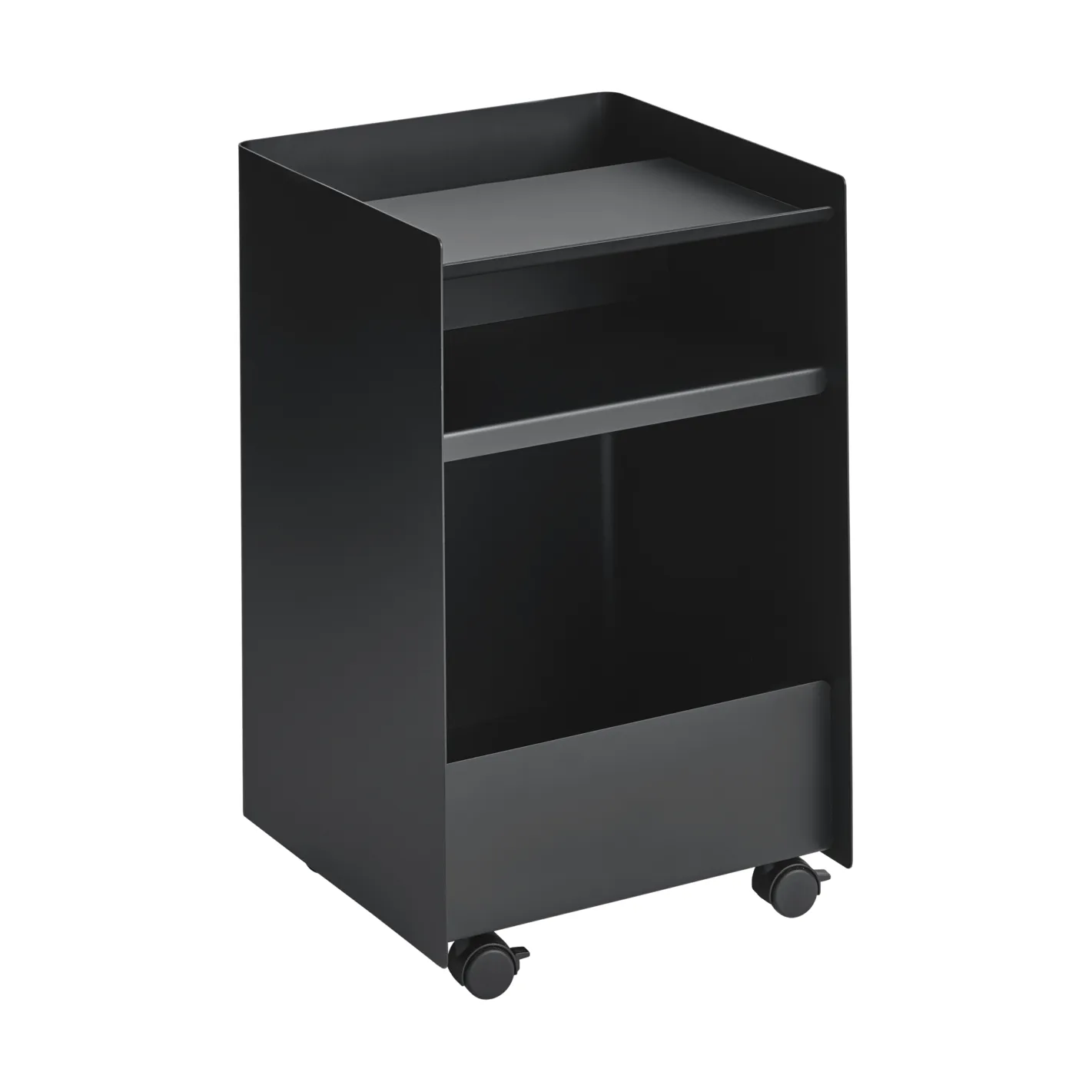 Folded Trolley tralle åpen, Black, 37,4x61,5x37,2 cm Muuto