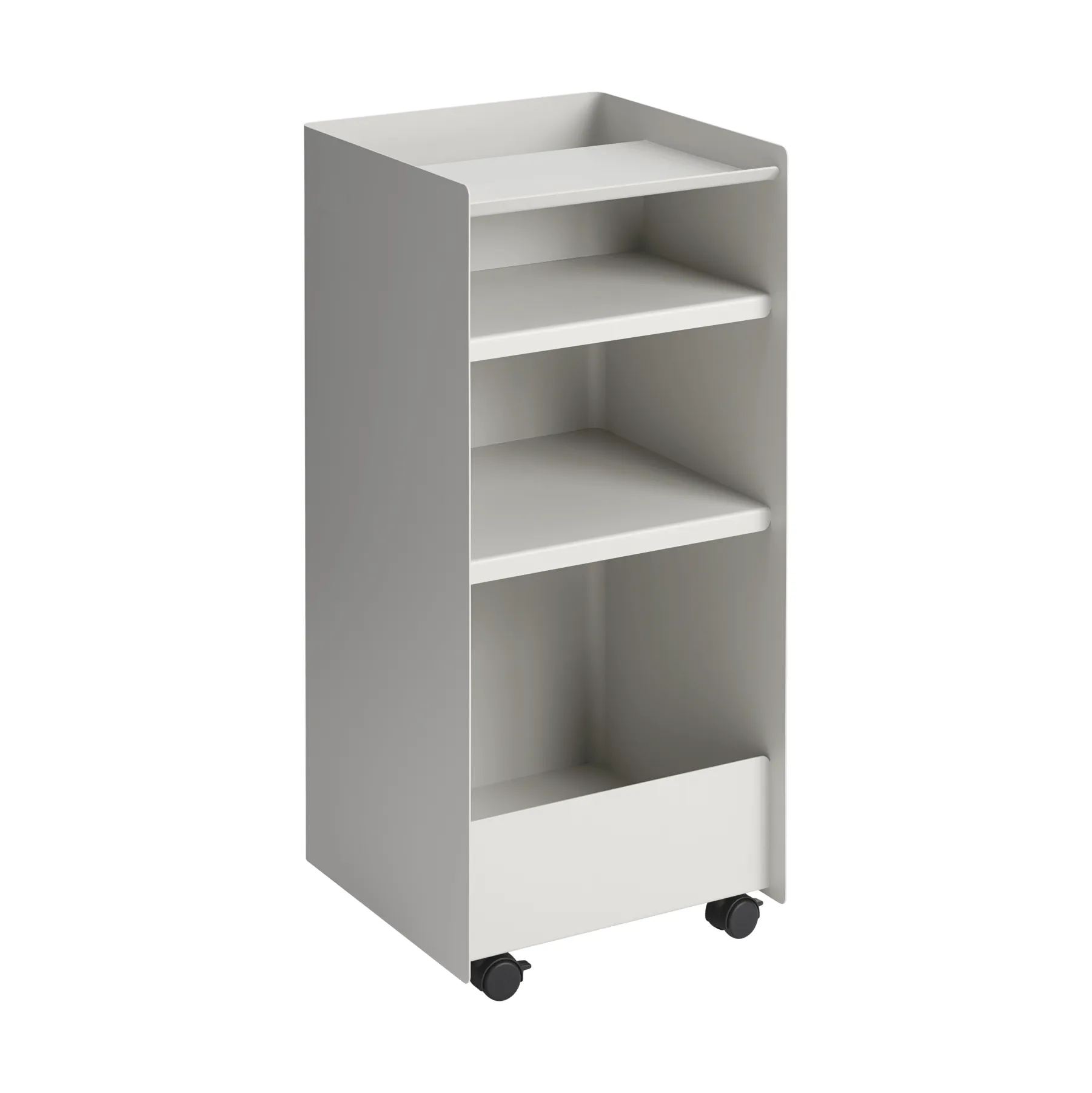 Folded Trolley tralle åpen, Grey, 37,4x38,7x37,2 cm Muuto