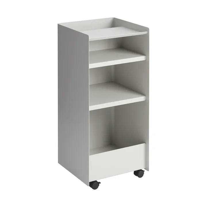 Folded Trolley tralle åpen - Grey, 37,4x38,7x37,2 cm - Muuto