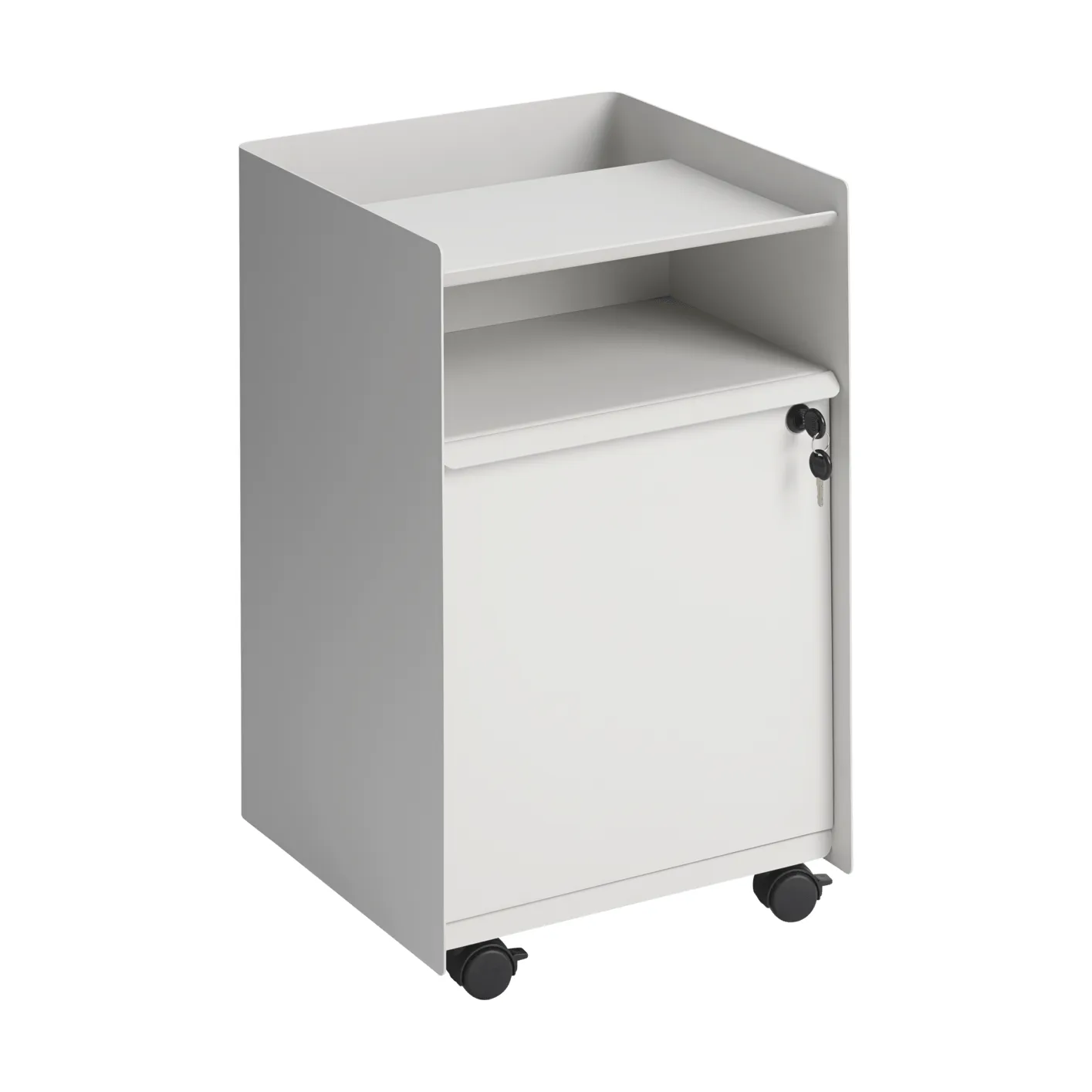 Folded Trolley tralle med skap, Grey Muuto