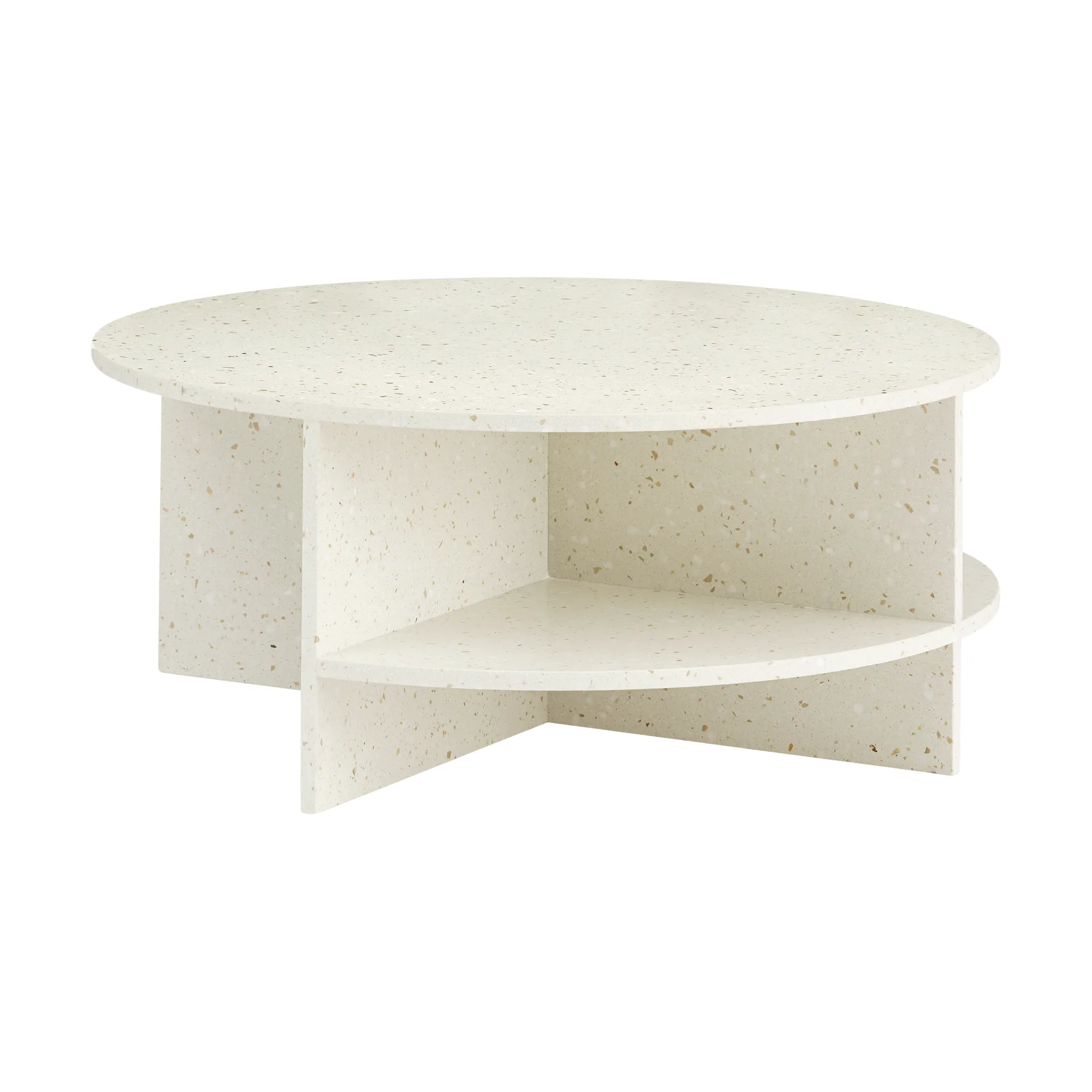 Halves sofabord, Off white-terrazzo, Ø85 cm Muuto
